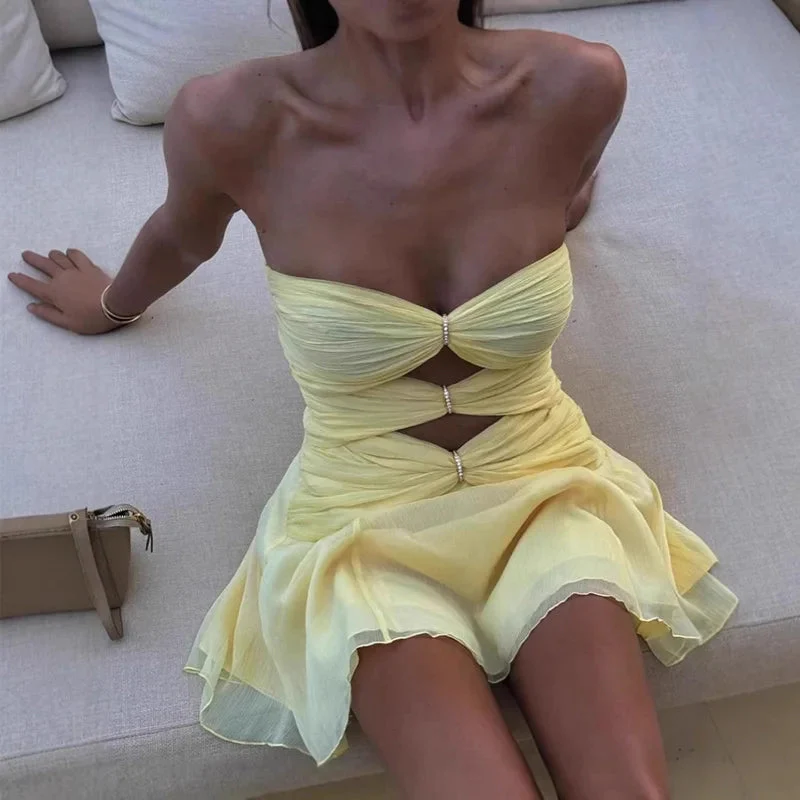 Nova Cut-Out Twist Mini Dress - Image 2