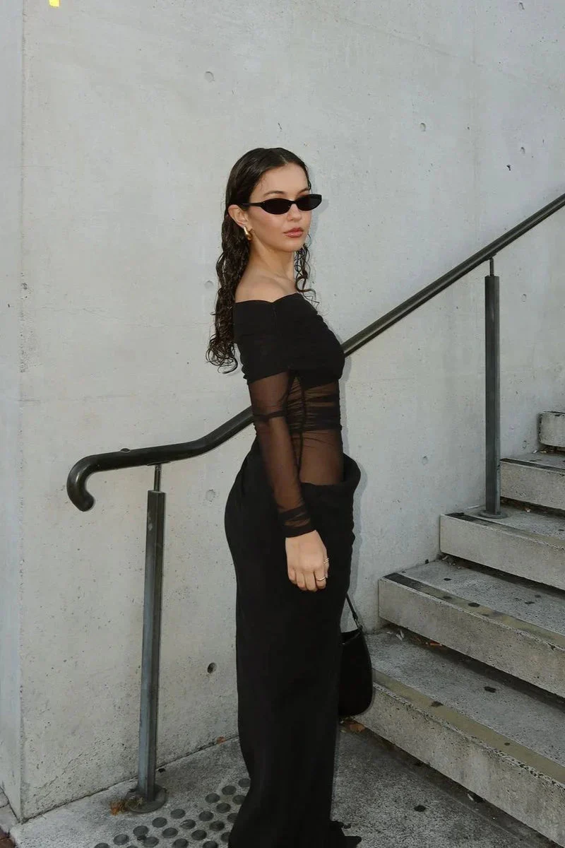 Aria Illusion Maxi Dress - Image 4