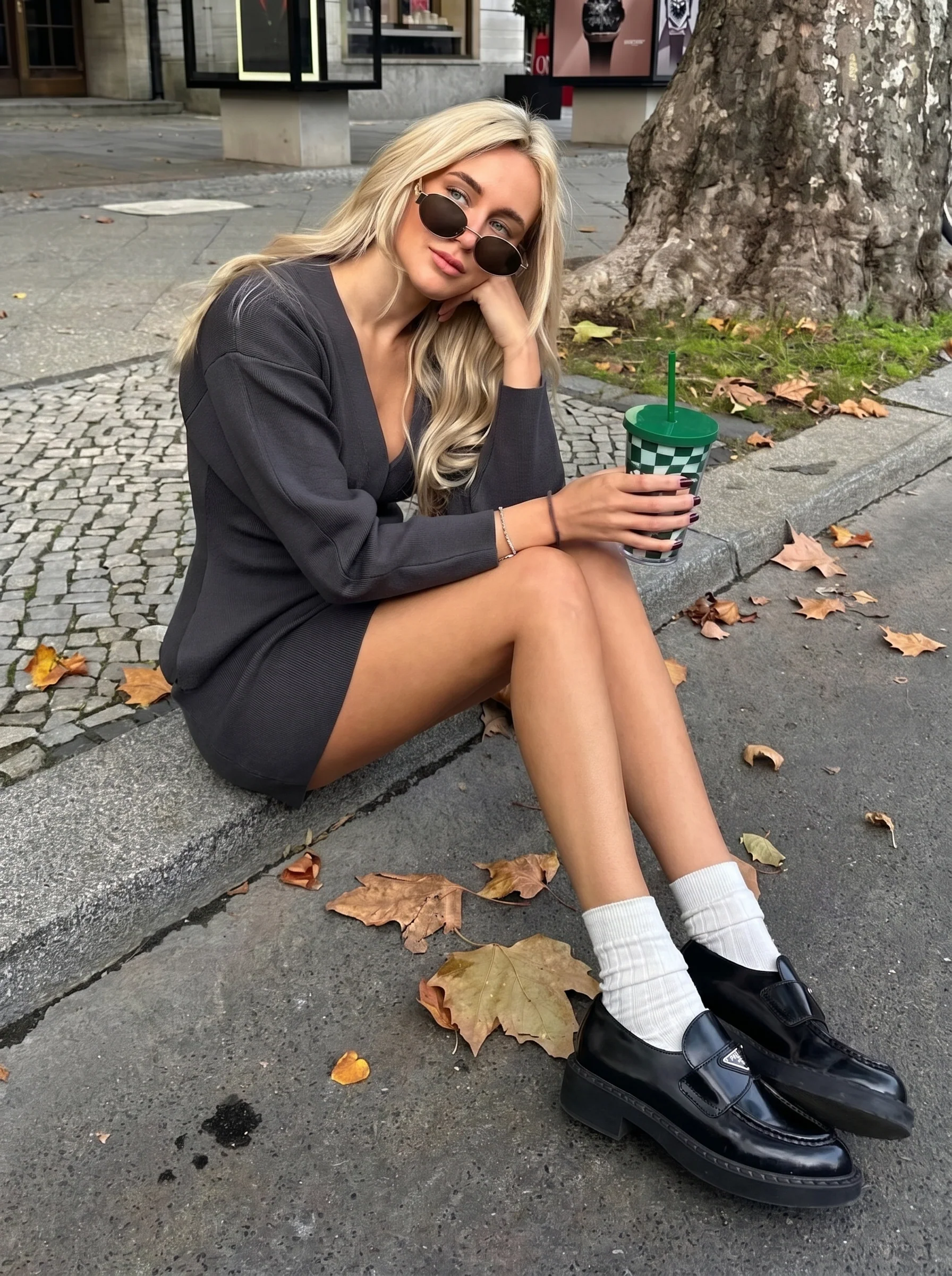 Ayla Knit Cardigan & Mini Skirt Set - Image 3