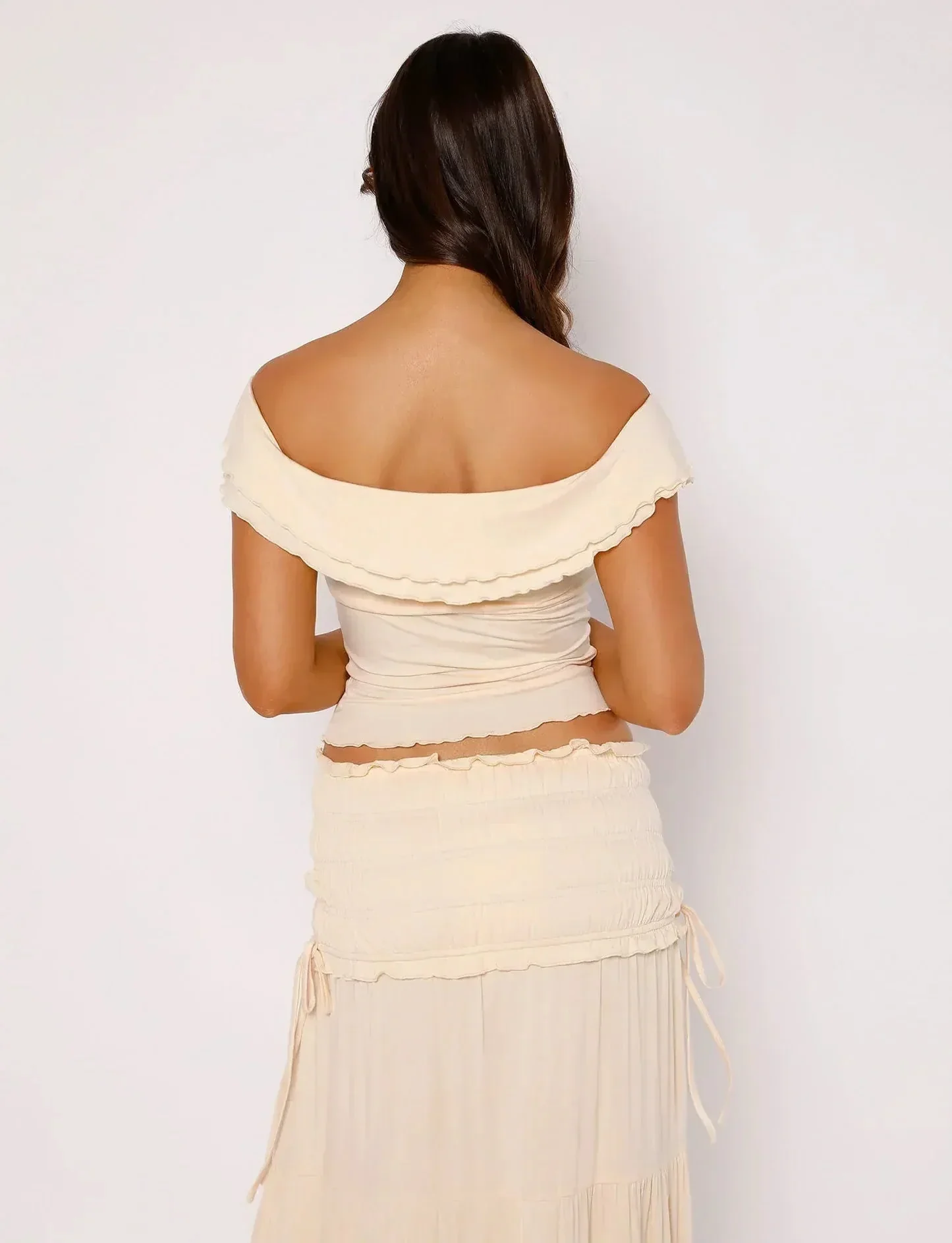 Bonnie Smocked Crop & Maxi Skirt Set - Image 4