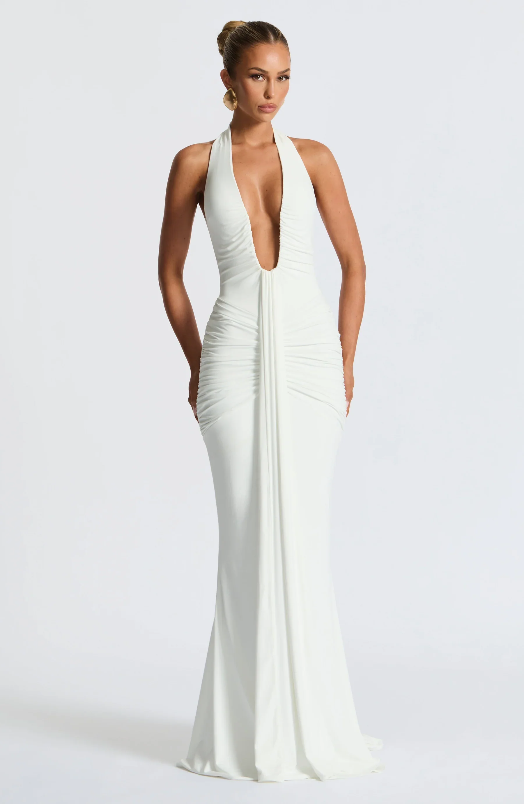 Camilla Plunge Halter Maxi Dress - Image 6