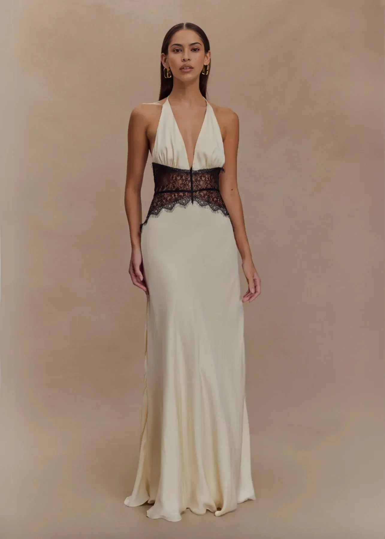 Serena Lace Halter Maxi Dress - Image 6