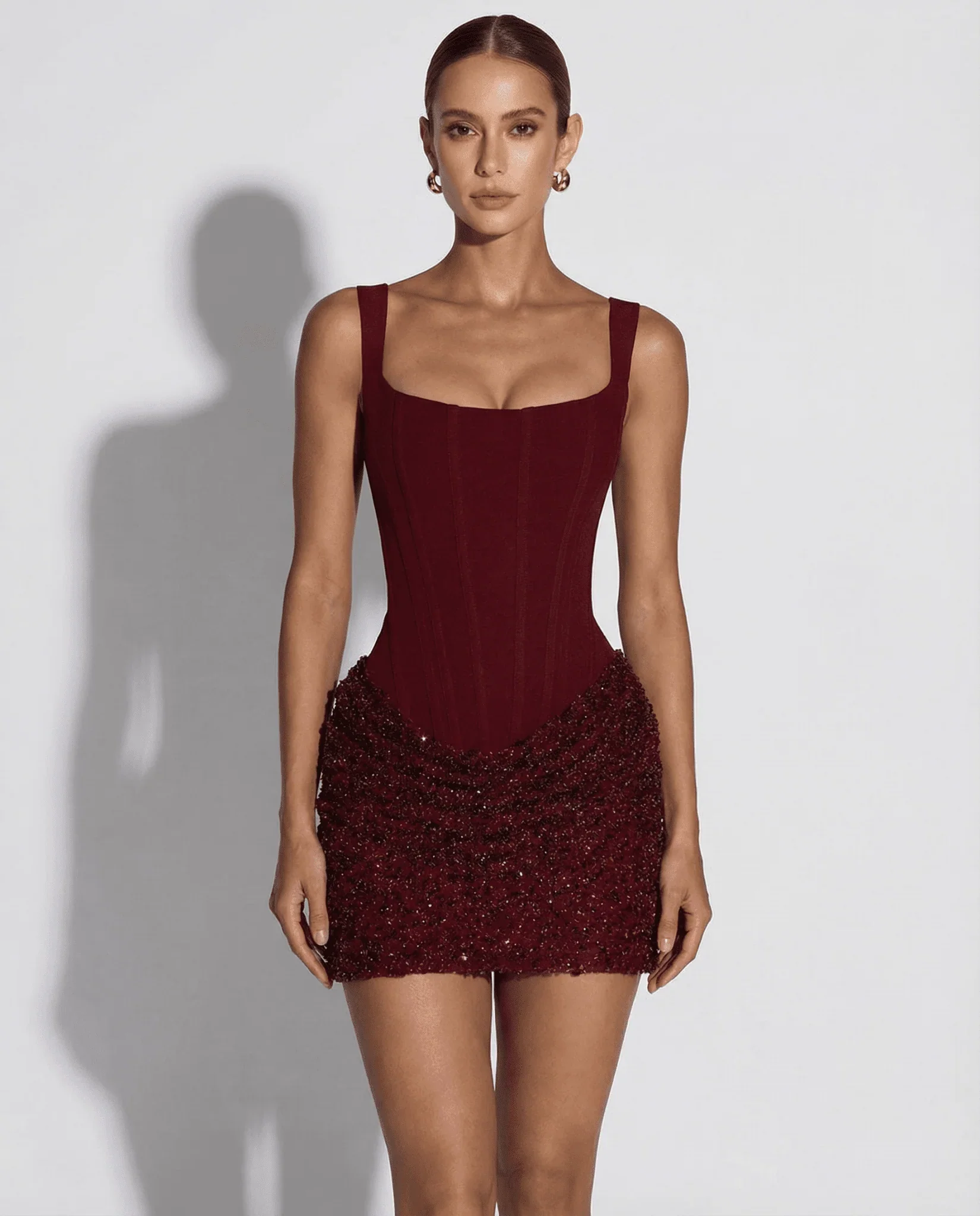 Daisy Sequin Corset Mini Dress - Image 5