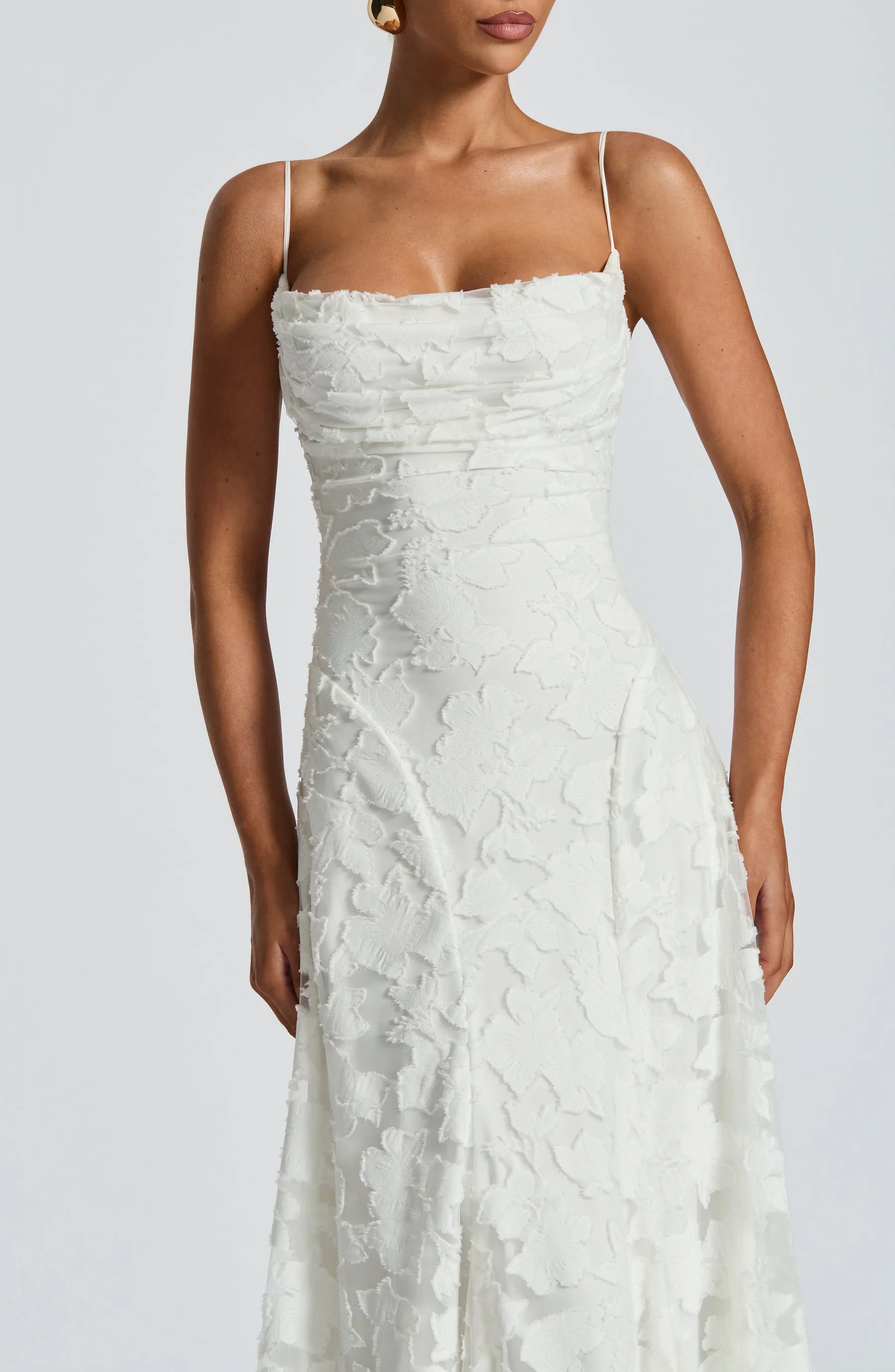 Elena Floral Lace Maxi Dress - Image 12