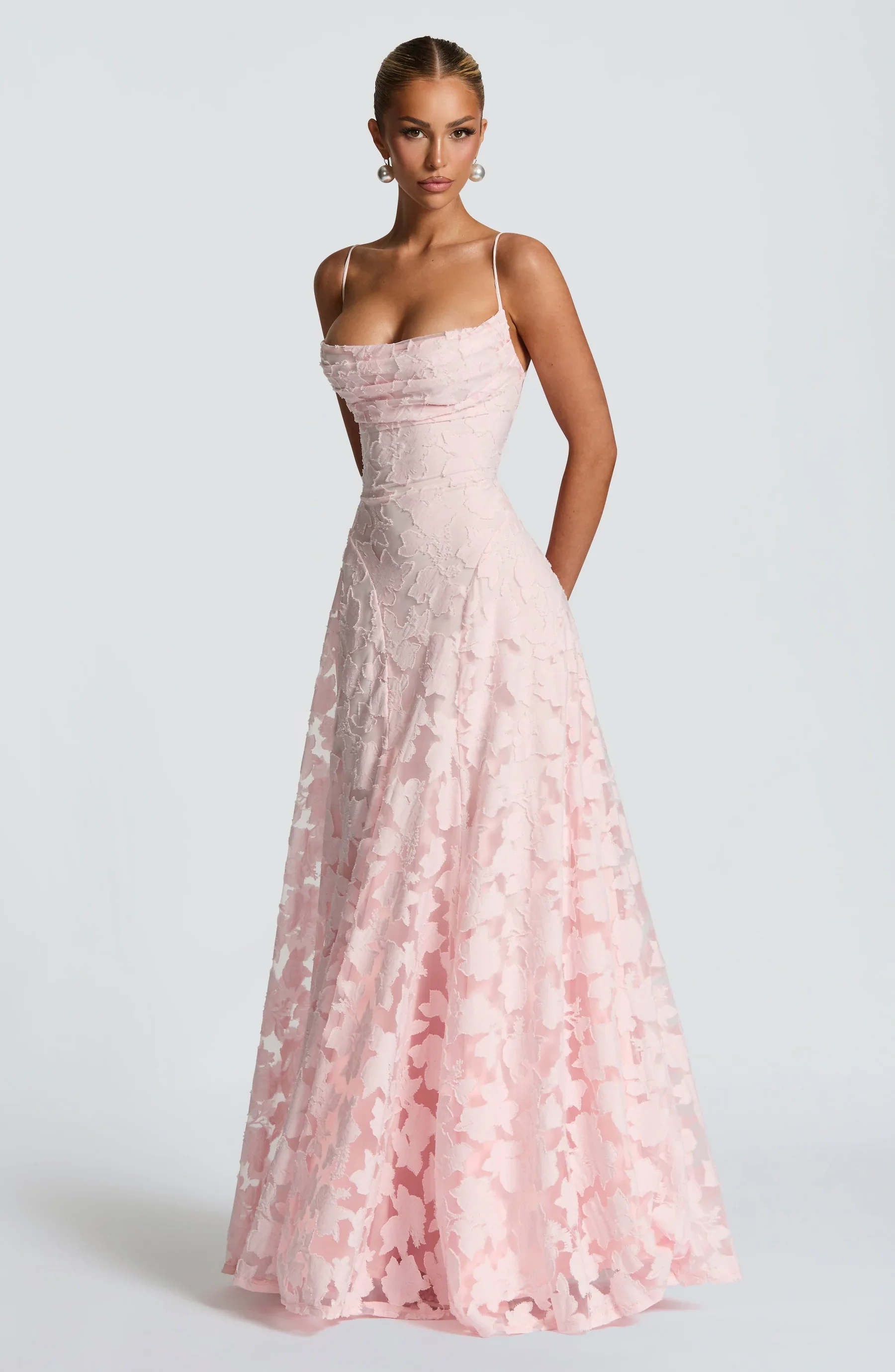 Elena Floral Lace Maxi Dress - Image 14