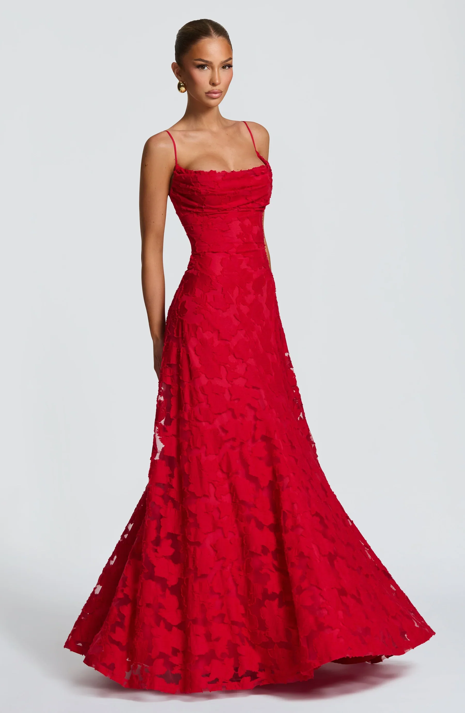 Elena Floral Lace Maxi Dress - Image 6