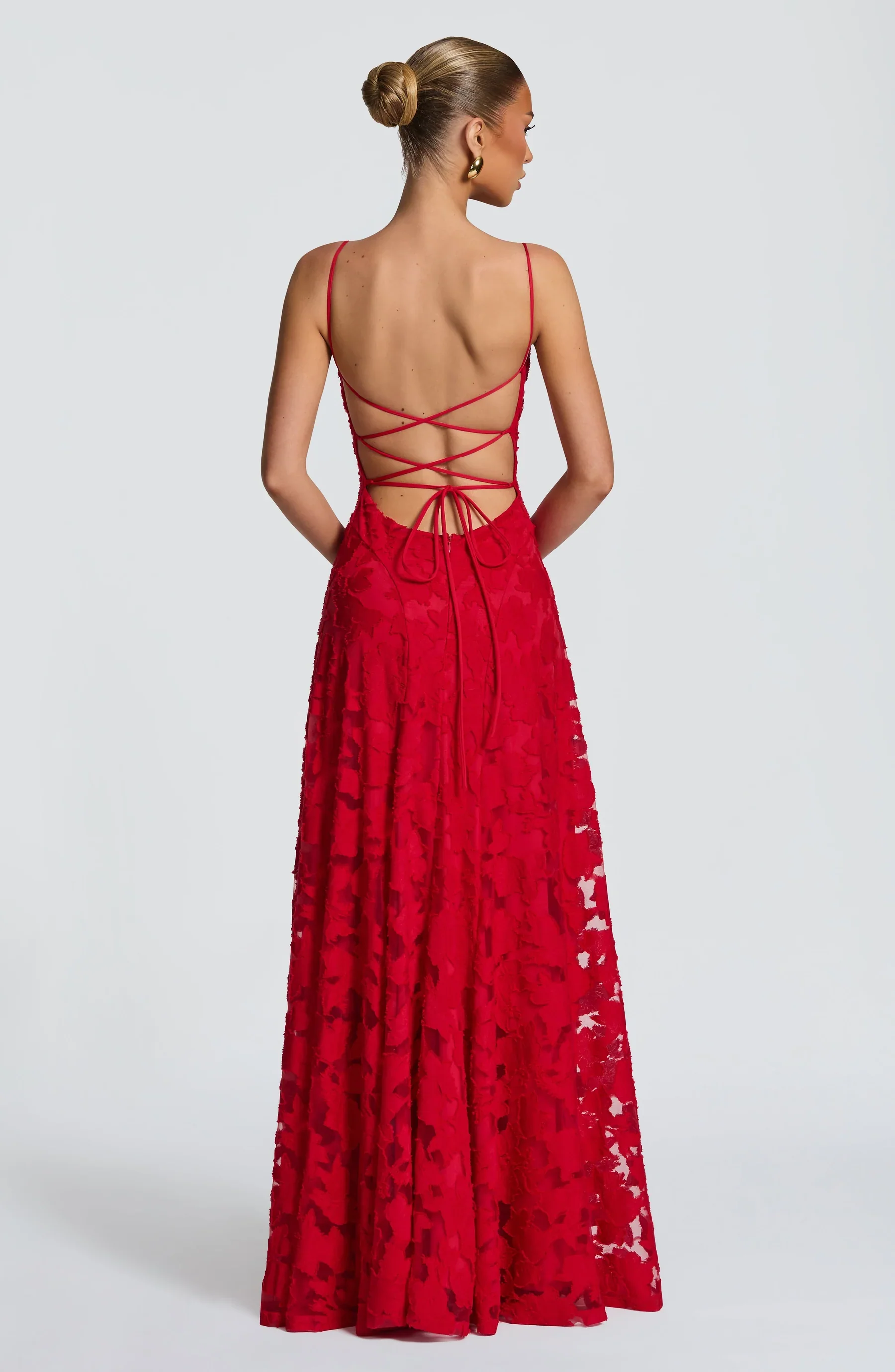 Elena Floral Lace Maxi Dress - Image 7