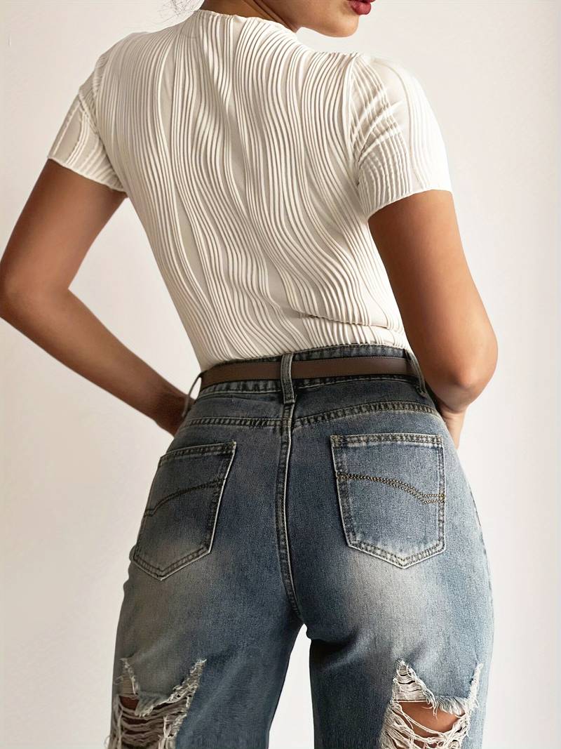 Fiorella Textured Top - Image 5