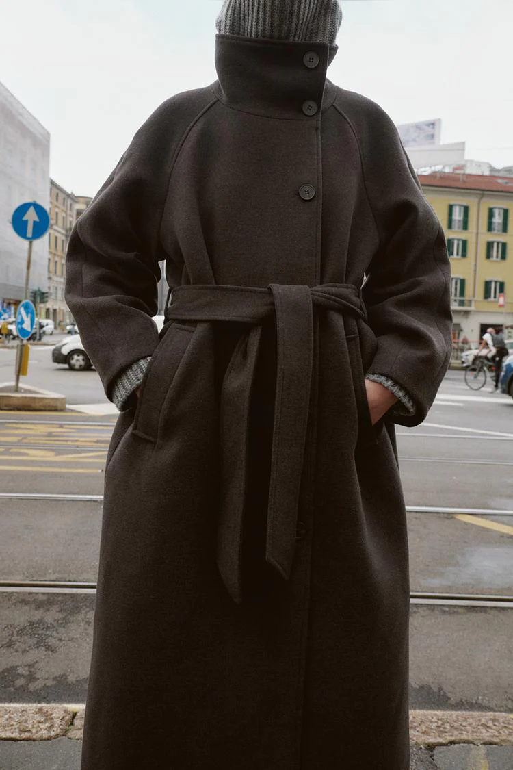 Helenzina Collar Belted Coat - Image 6