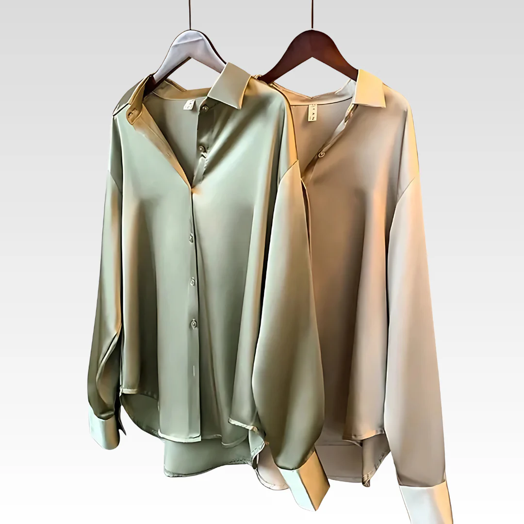 Lisse Satin Shirt - Image 4