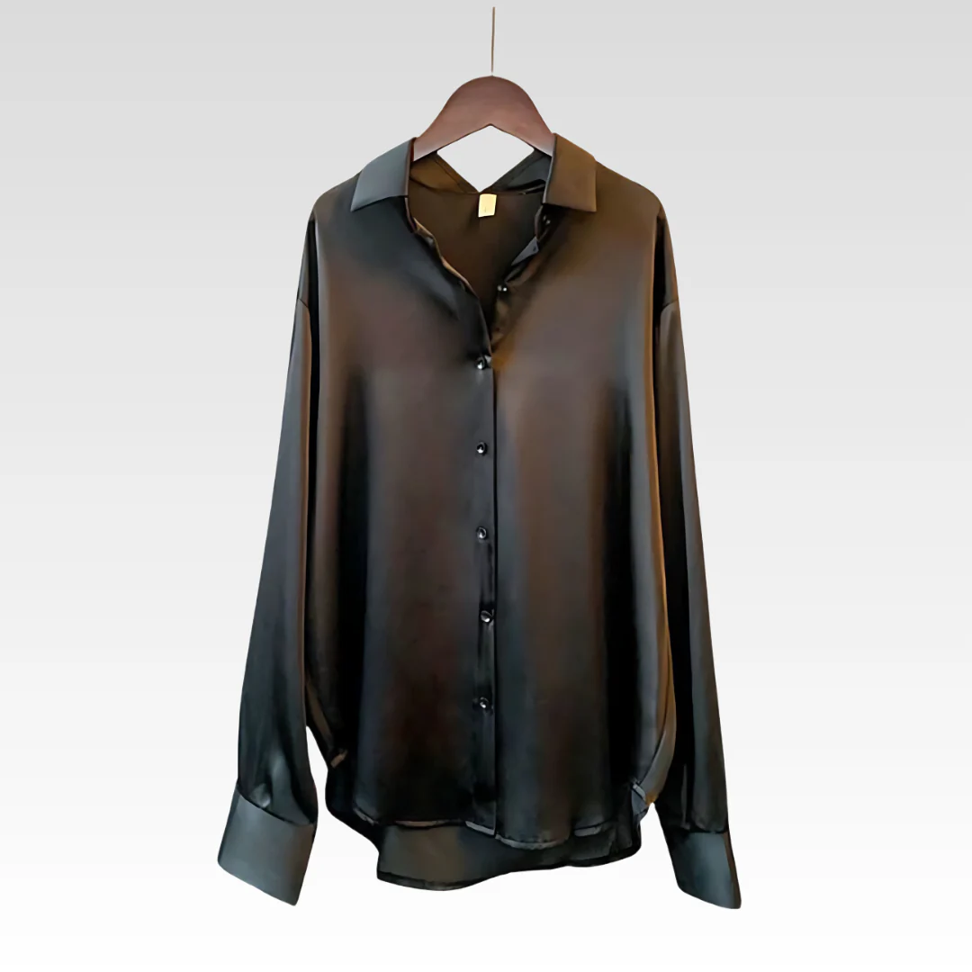 Lisse Satin Shirt - Image 7