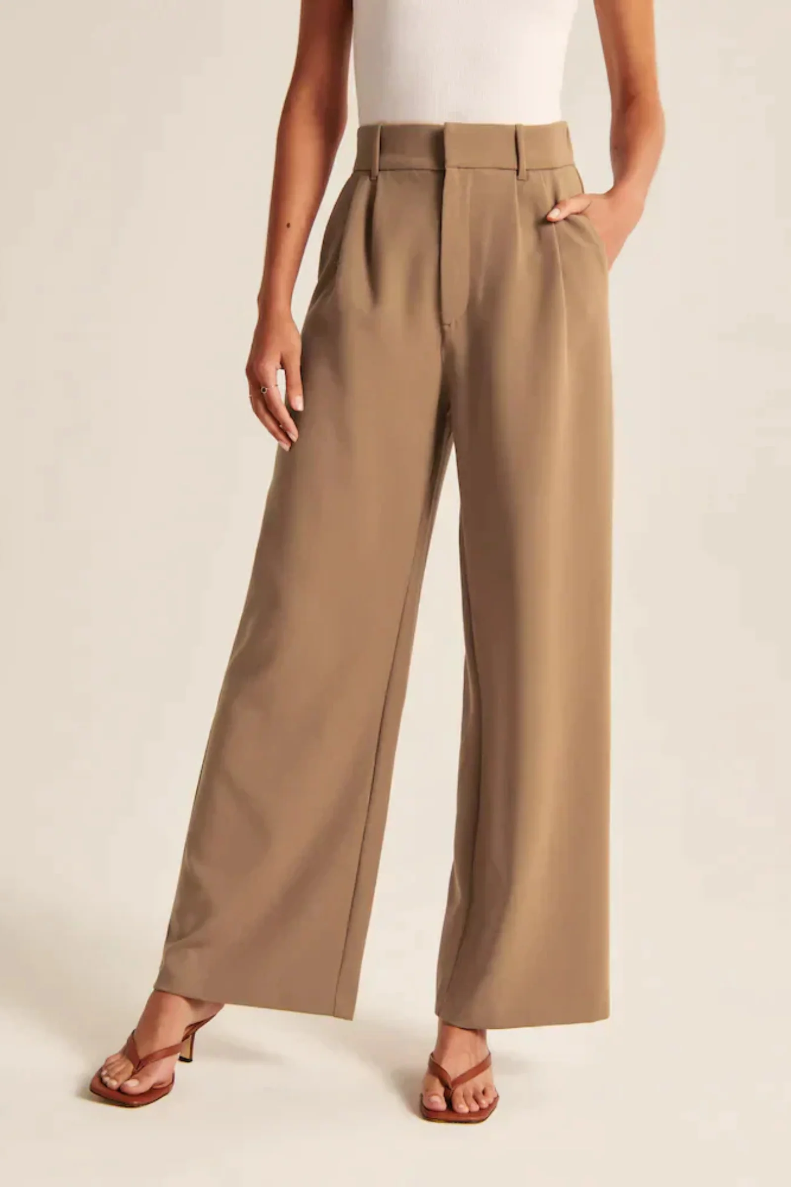 Lucia Brown Tailored Pants - Image 3