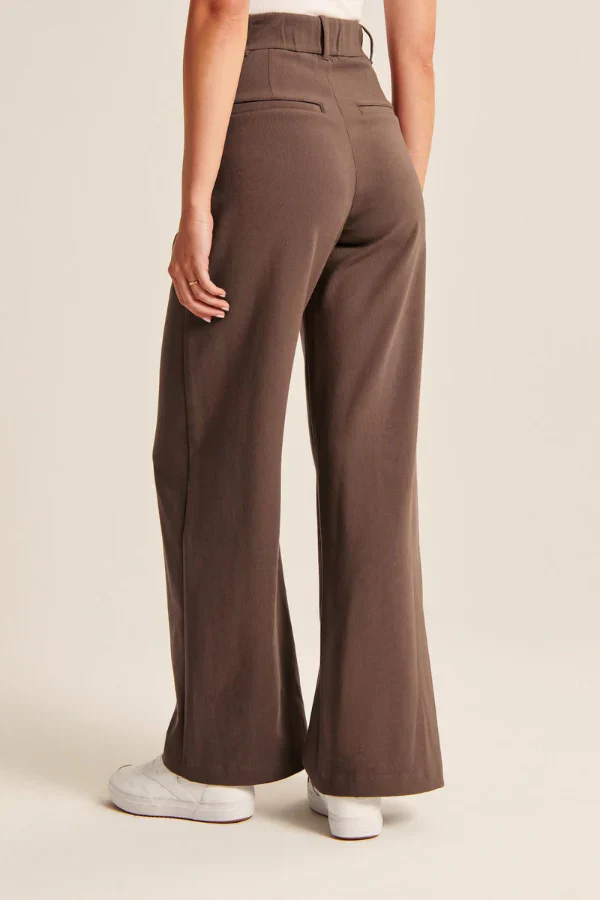 Lucia Chocolate Tailored Pants - Image 3