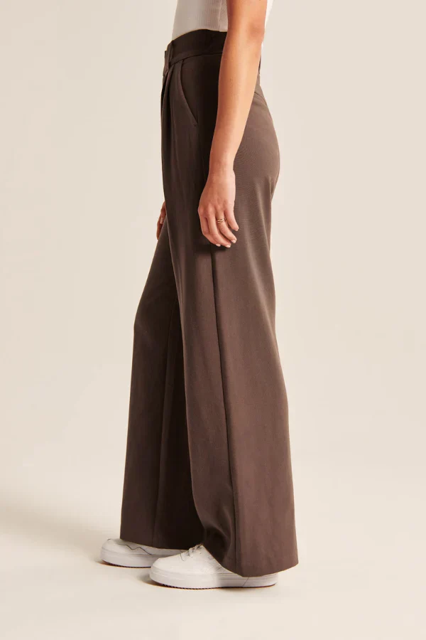 Lucia Chocolate Tailored Pants - Image 4