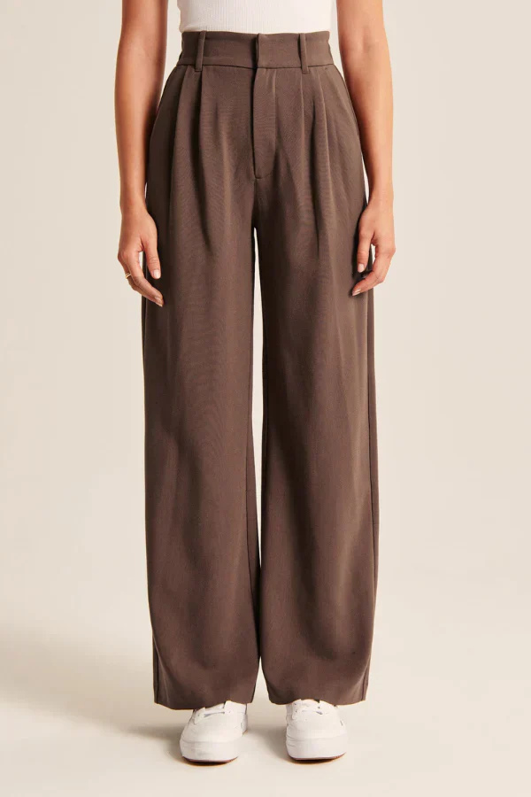 Lucia Chocolate Tailored Pants - Image 5
