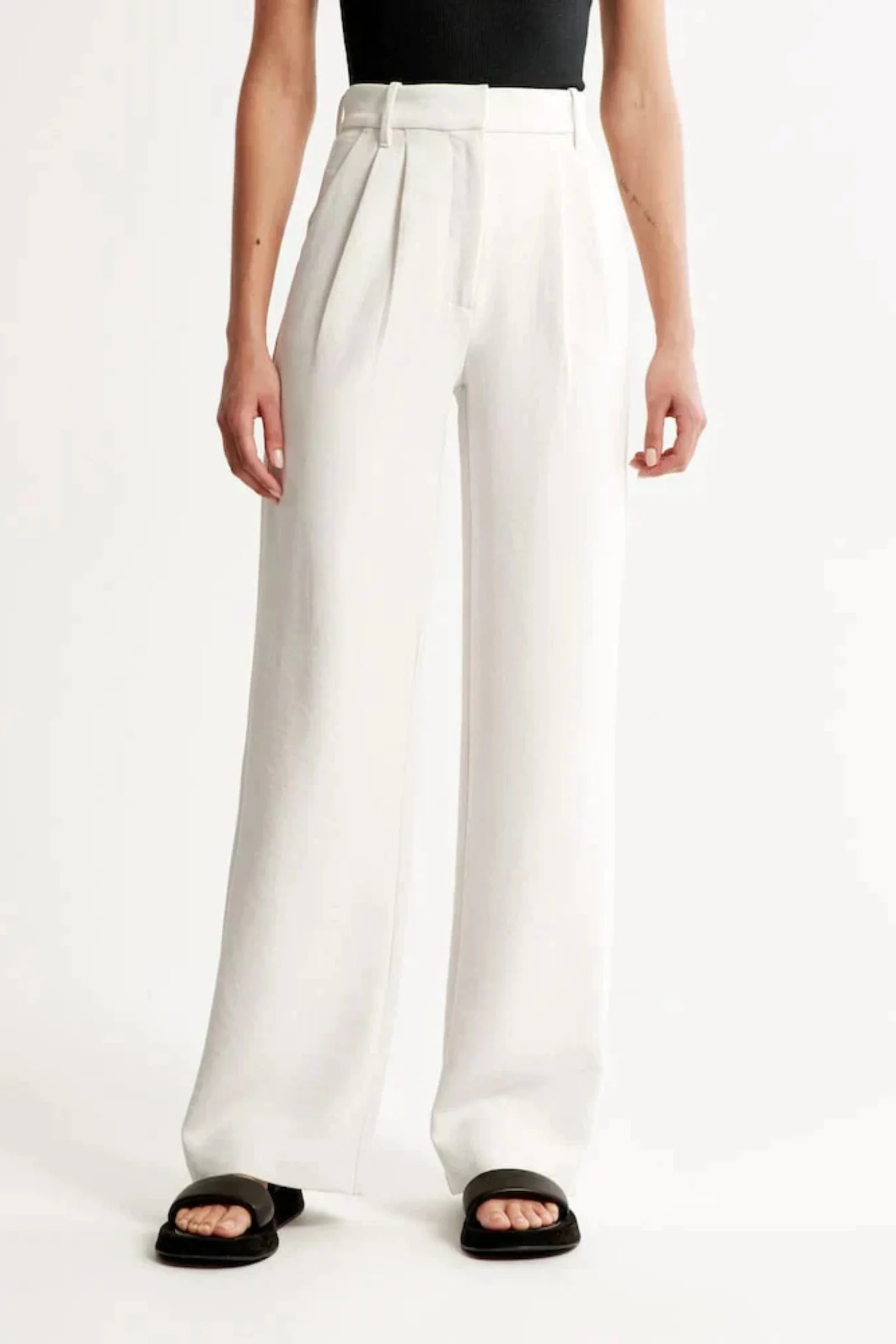 Lucia White Tailored Pants - Image 3