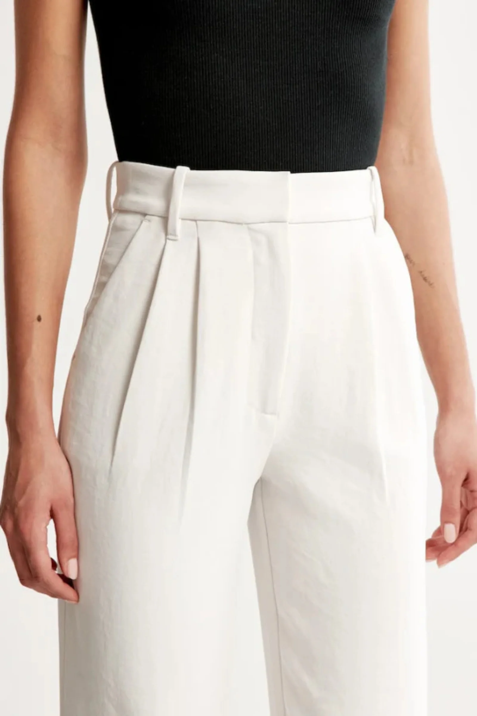 Lucia White Tailored Pants - Image 4