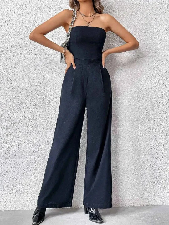Naila Strapless Jumpsuit - Image 3