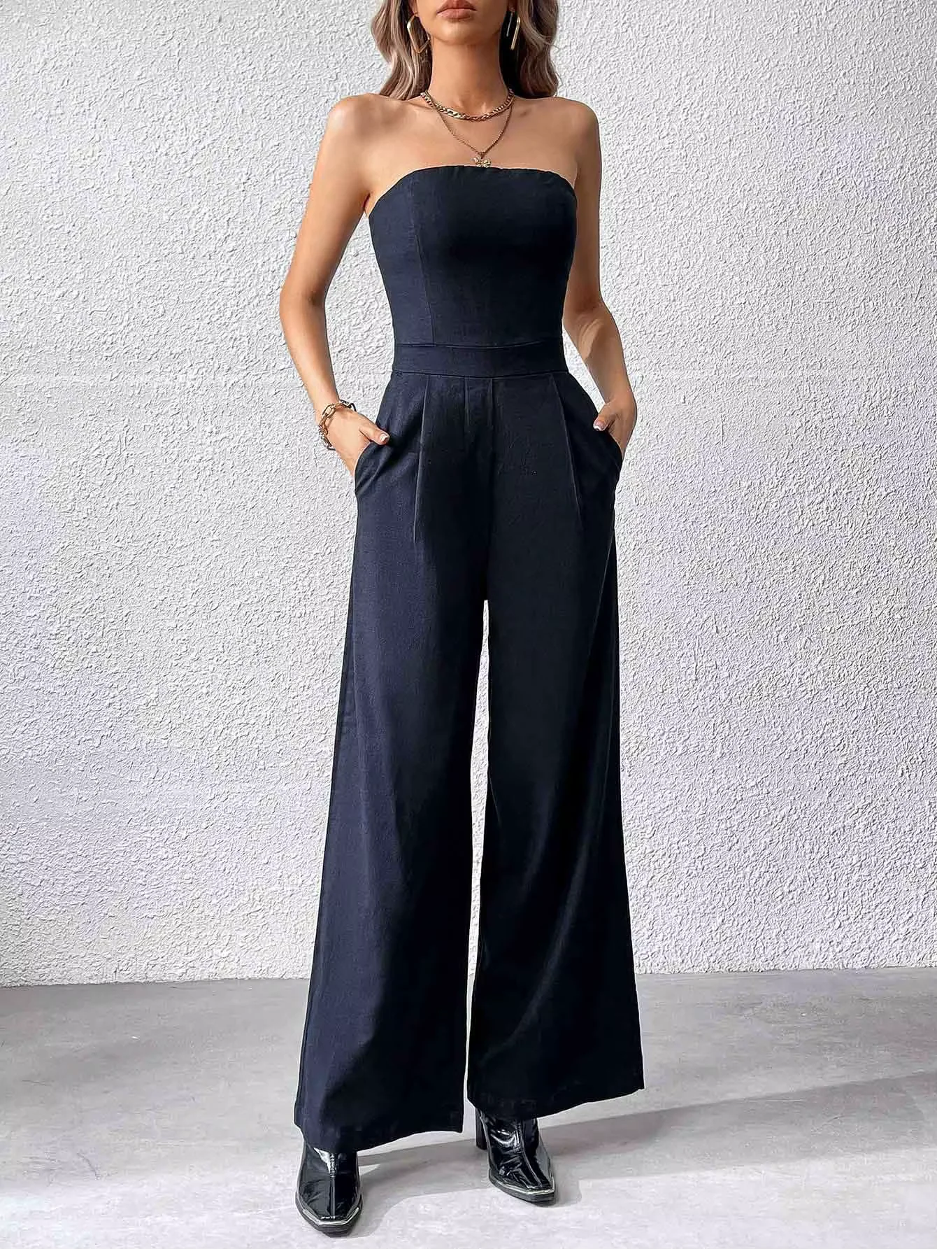 Naila Strapless Jumpsuit - Image 5