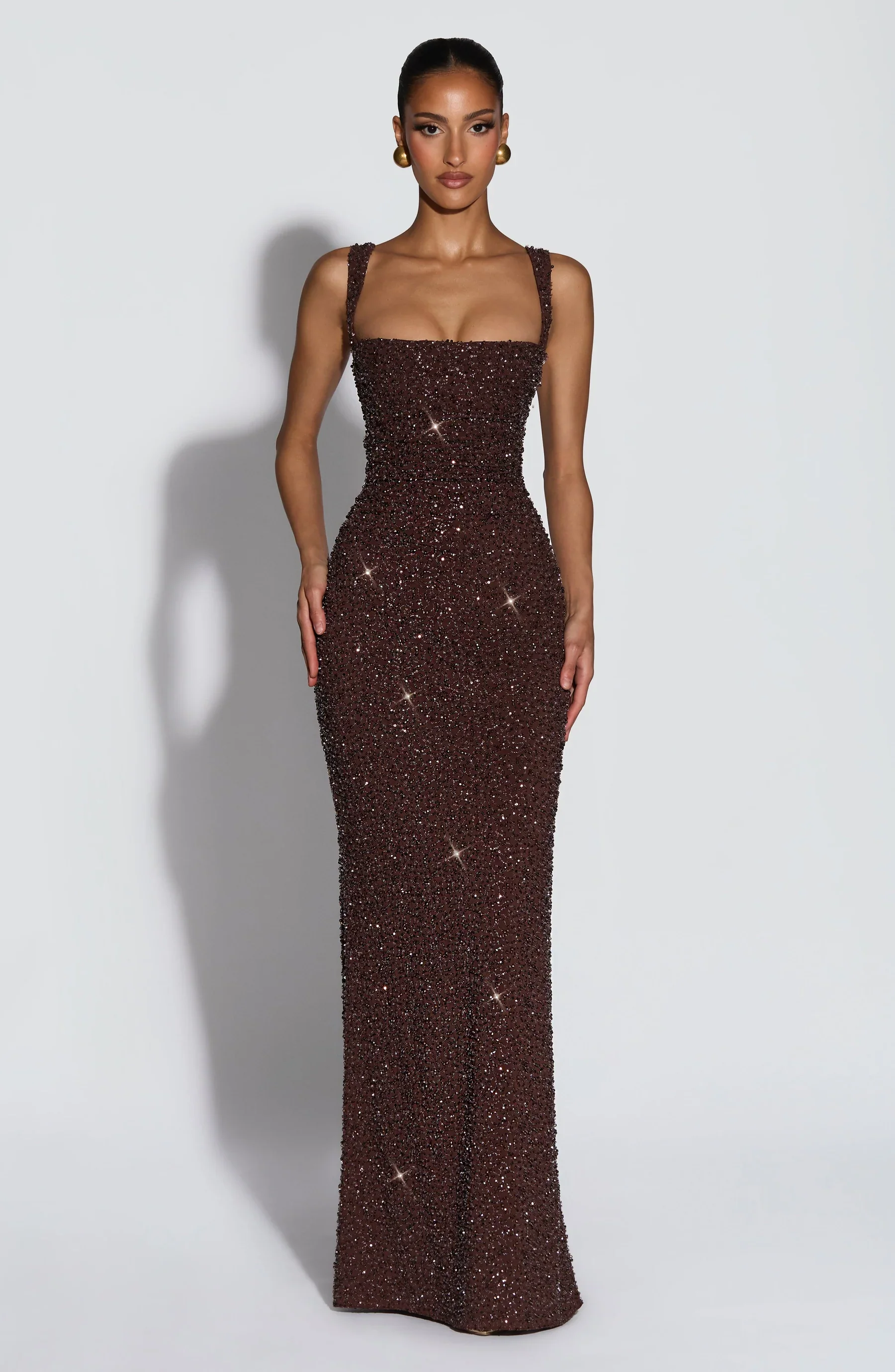 Naomi Sequin Bodycon Maxi Dress