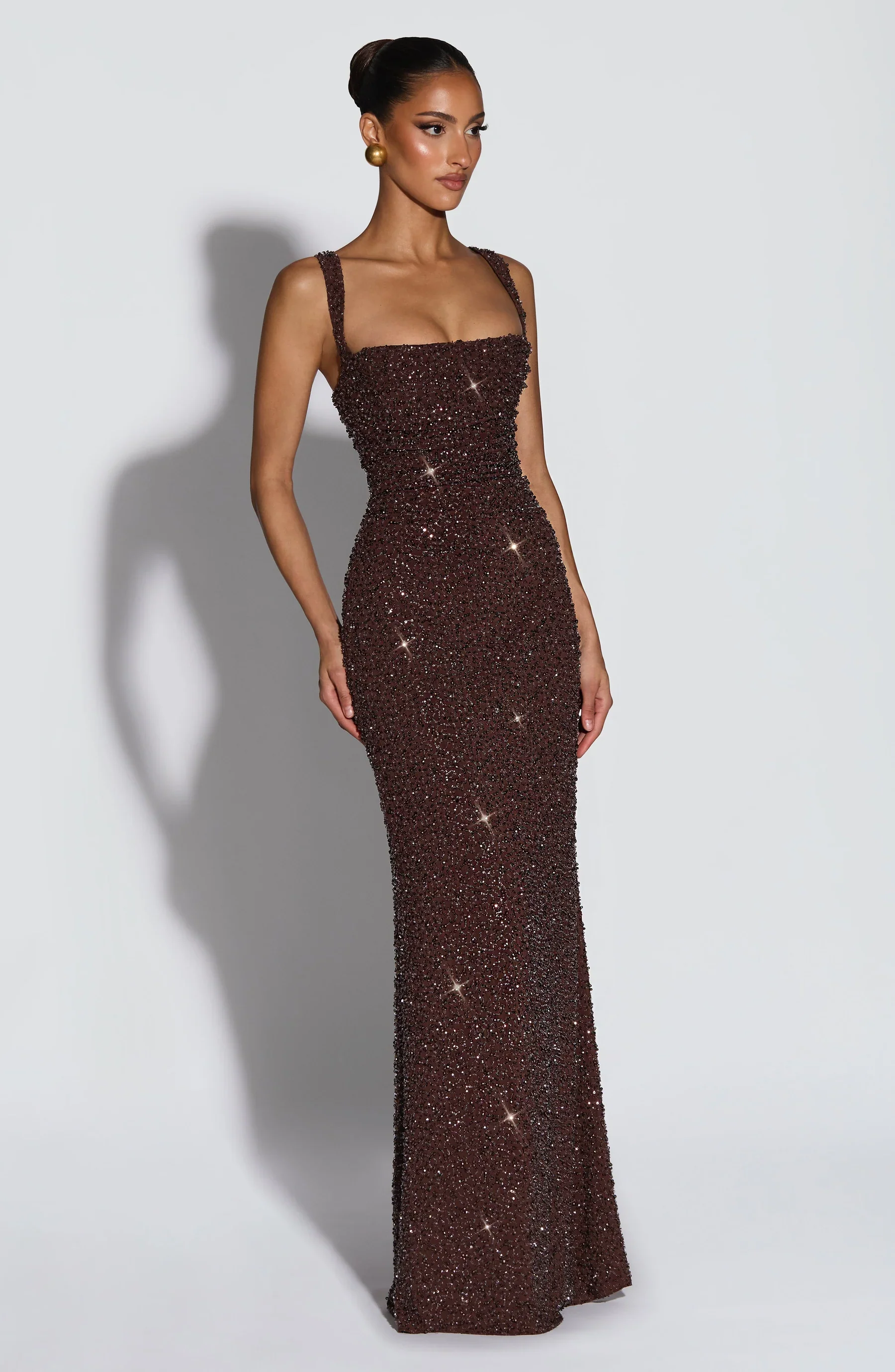 Naomi Sequin Bodycon Maxi Dress - Image 2