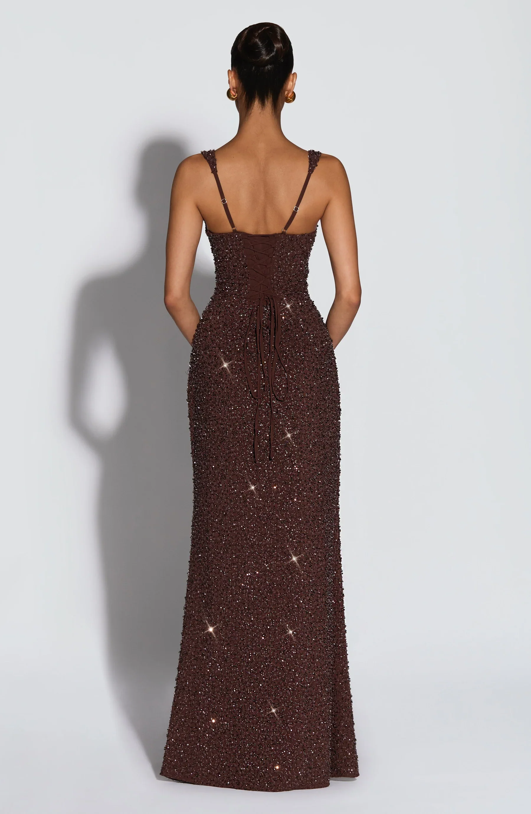 Naomi Sequin Bodycon Maxi Dress - Image 3