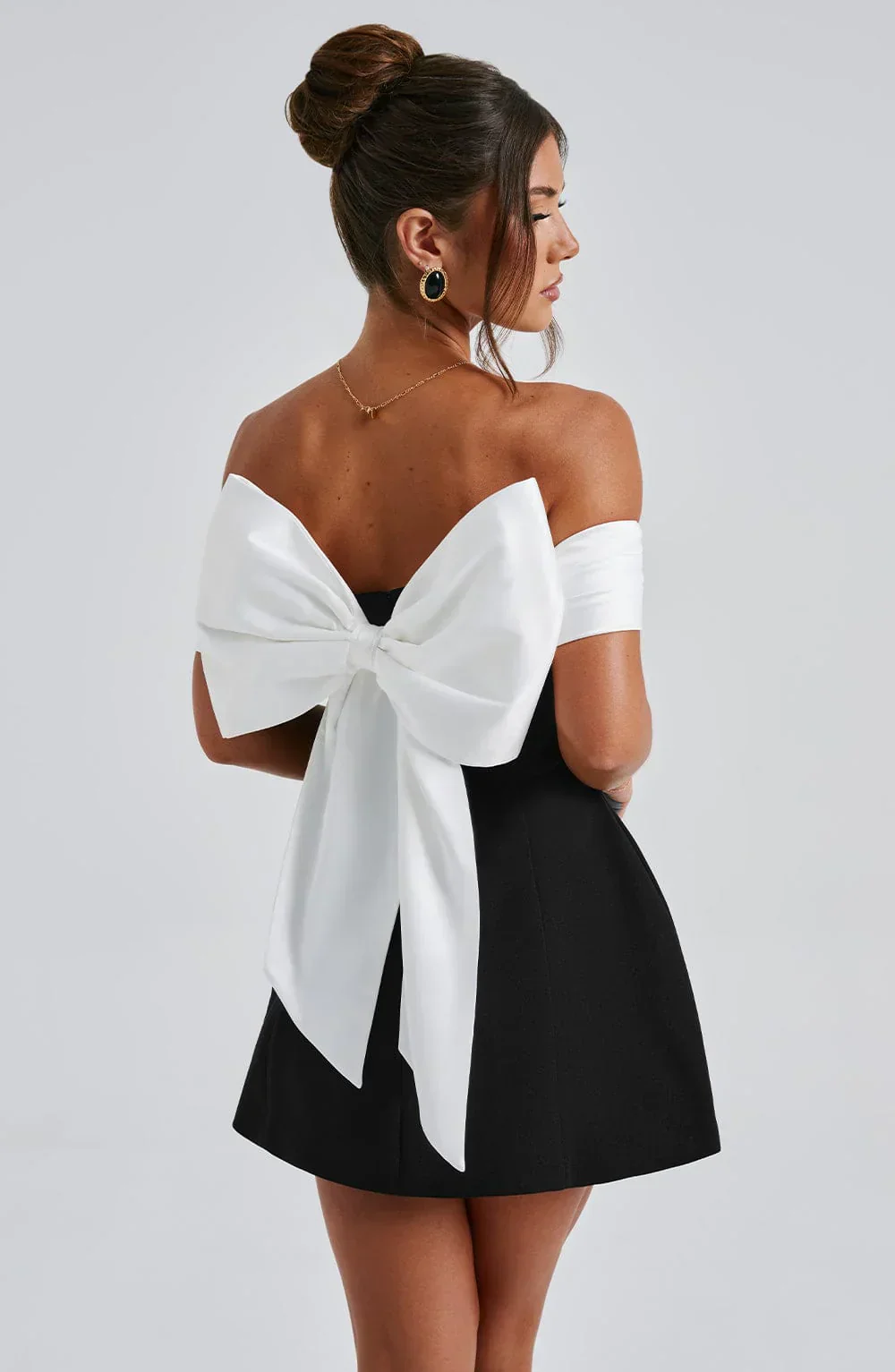 Noir Mini Dress - Image 3