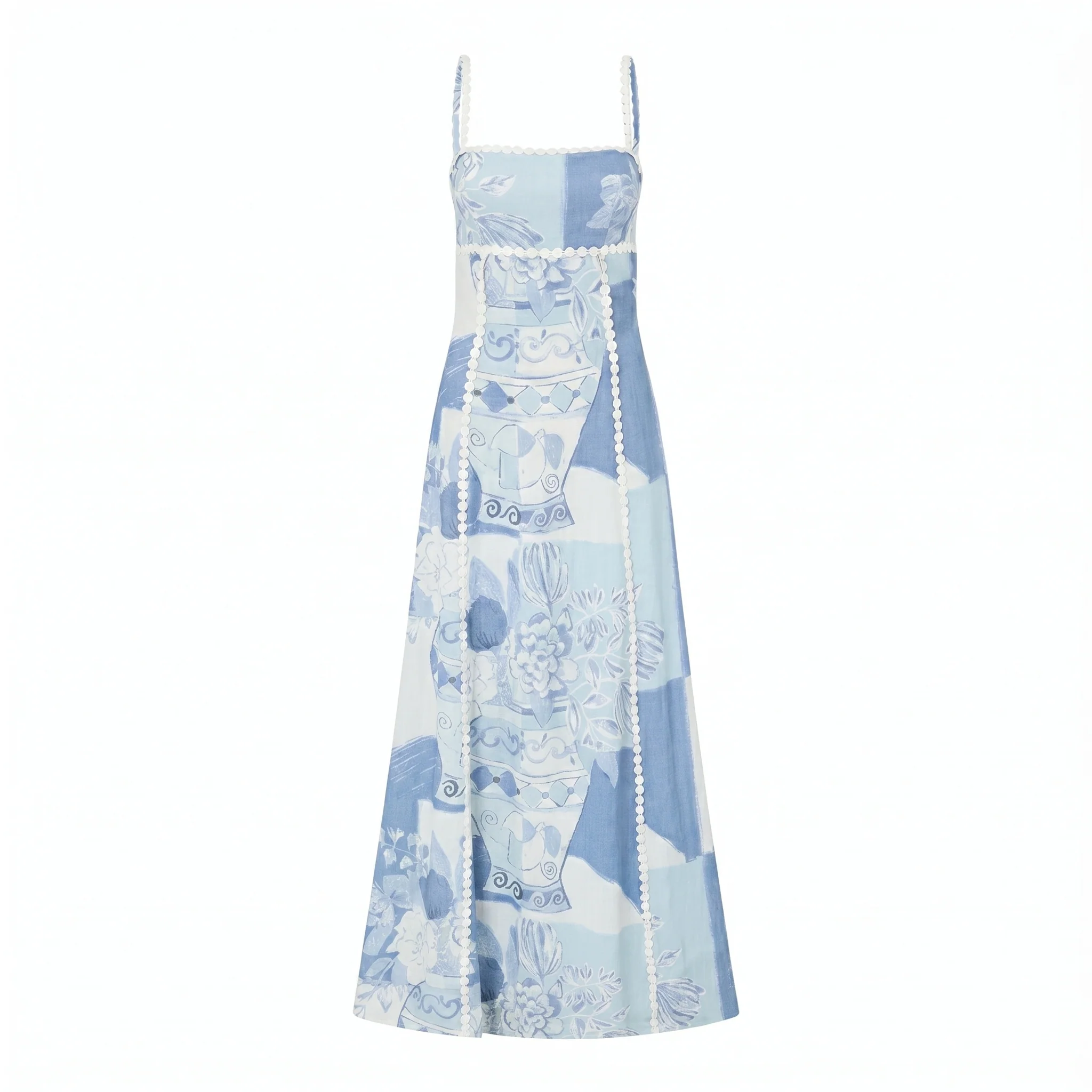 Phoebe Patchwork Maxi Dress - Image 3