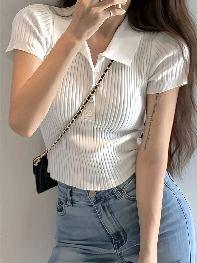 Rosalia Knit Polo - Image 3