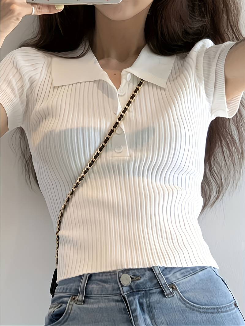 Rosalia Knit Polo - Image 4