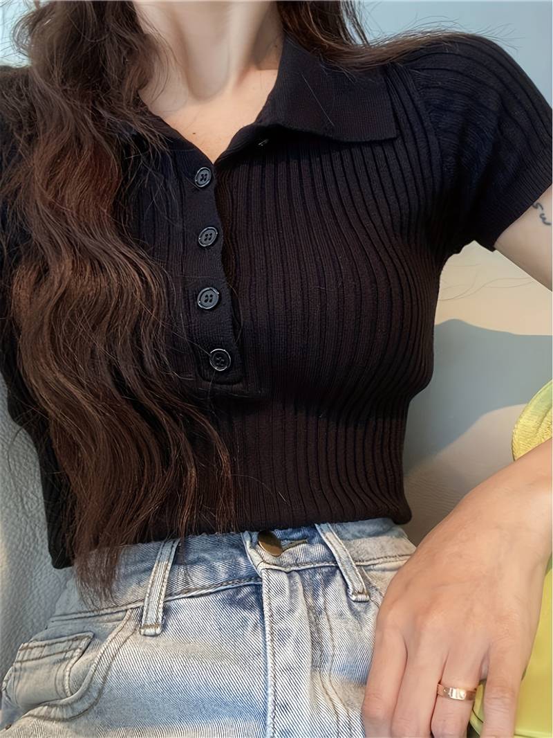 Rosalia Knit Polo - Image 6
