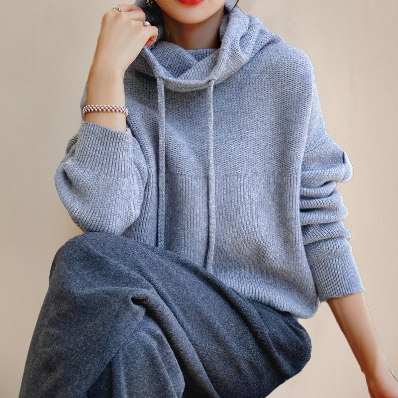 Scarlett Merino Turtleneck Hoodie - Image 4