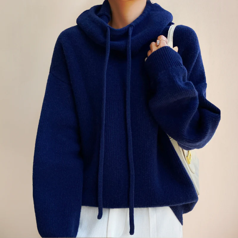 Scarlett Merino Turtleneck Hoodie - Image 8