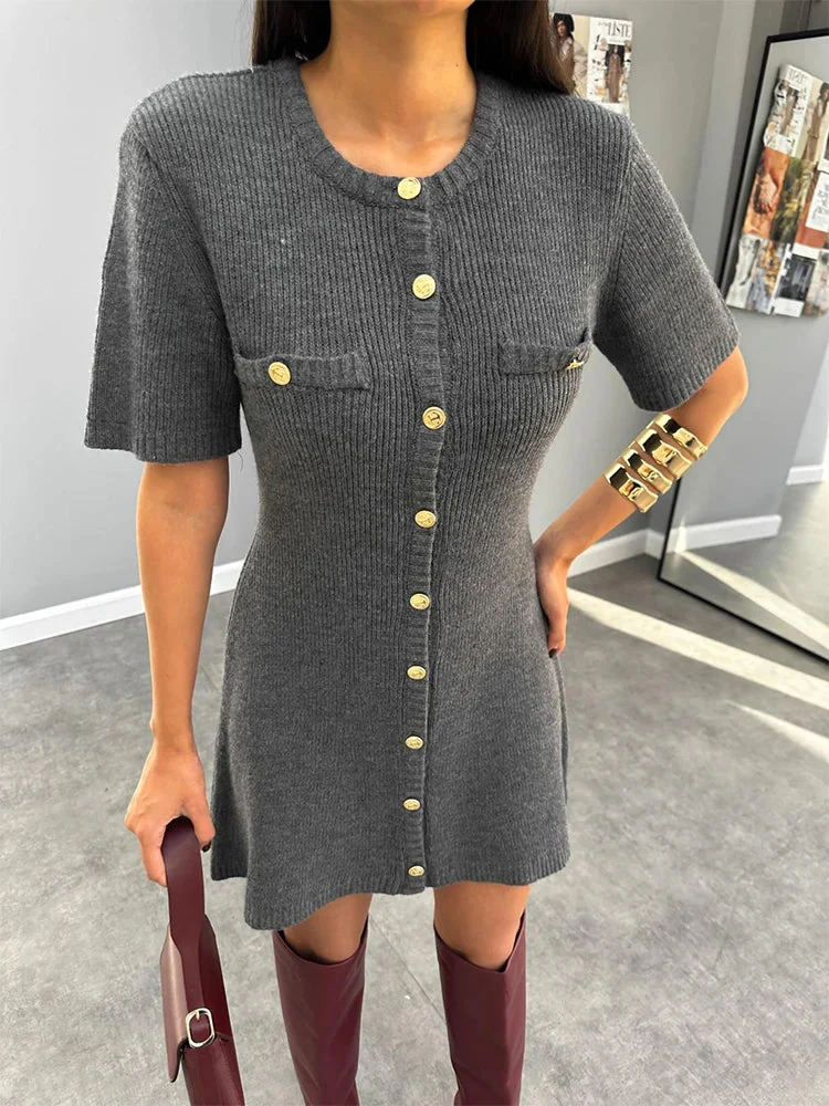 Mandi Knit Mini Dress - Image 7